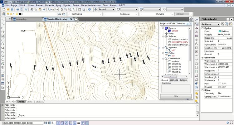 Cyfrowa mapa terenu Mapa