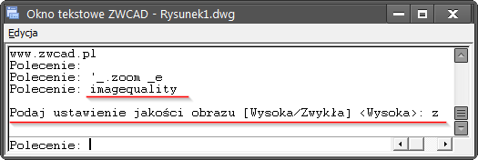 linia polecen imagequality