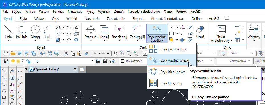 ikona szyku cad