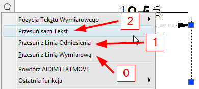 zmienna AIDIMTEXTMOVE wybierana z menu