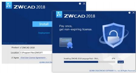 instalacja zwcad 2018