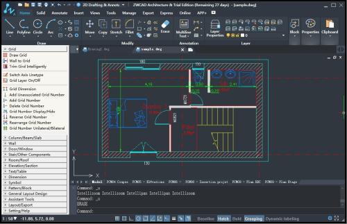 zwcad architecture 2018 500