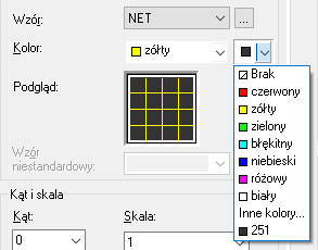 wybor koloru tla kreskowania