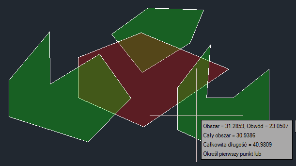 nowe funkcje do pomiaru powierzchni cad zwcad