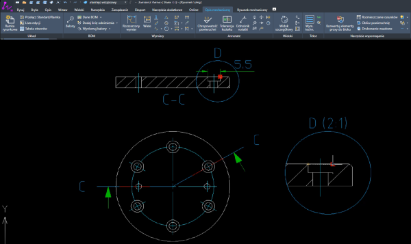 ZWCAD Mechanical opis mechaniczny1
