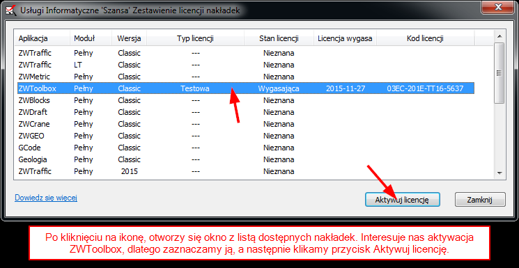 Aktywuj ZWToolbox Classic 1