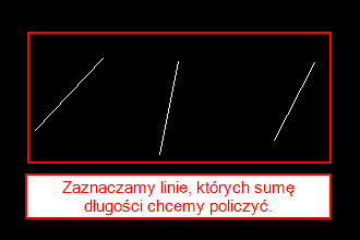 Sumuj długości linii 1