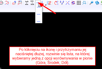 Wyrównaj w pionie 1