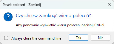 Zamknij Wiersz polecenia