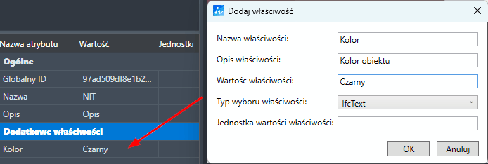 Dodawanie właściwości do modelu w ZWCADzie 2026 1.1 Dodawanie właściwości do modelu w ZWCADzie 2026 1.1