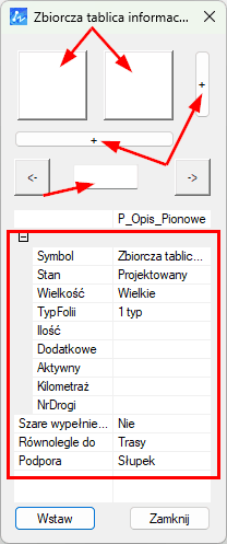 Generator tablic znaków zbiorczych w ZWCADzie