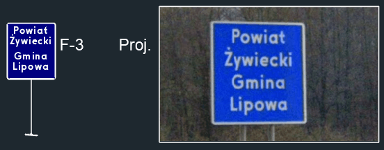 Gotowy znak F-3 w ZWCADzie