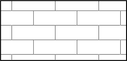 Kreskowanie AR-BRSTD - Cegła, wiązanie standardowe Kreskowanie AR-BRSTD - Cegła, wiązanie standardowe