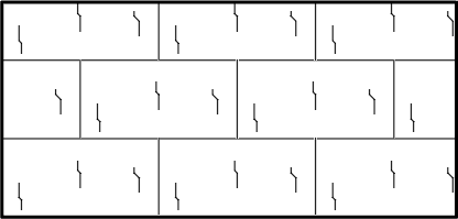 Kreskowanie MSBLOCKS - bloki regularne, wariant S Kreskowanie MSBLOCKS - bloki regularne, wariant S