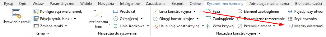 Linie przenikania w ZWCADzie MFG 2026 Linie przenikania w ZWCADzie MFG 2026