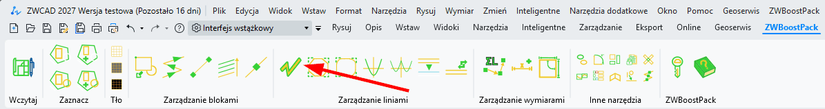 Wstążka z nakładki ZWBoostPack Wstążka z nakładki ZWBoostPack