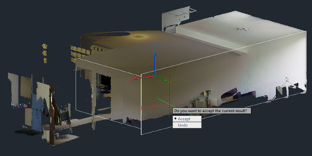 Przekrój chmury punktów w ZWCADzie 2026