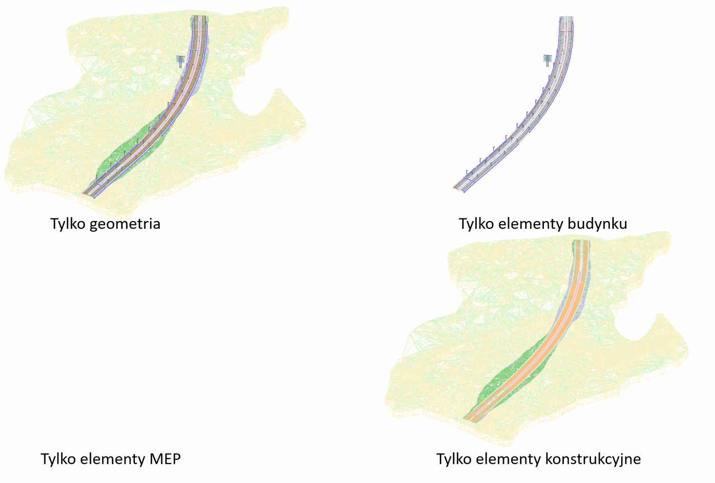 Porównanie metod importu IFC Porównanie metod importu IFC