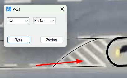 Powierzchnia wyłączona i kreskowanie Powierzchnia wyłączona i kreskowanie