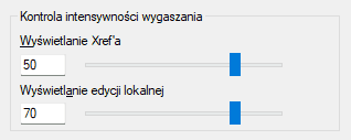 Ustawienia przezroczystości wstawianych odnośników do rysunku CAD