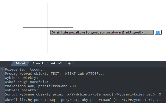 Przyrost numerowania w naszym programie CAD Przyrost numerowania w naszym programie CAD