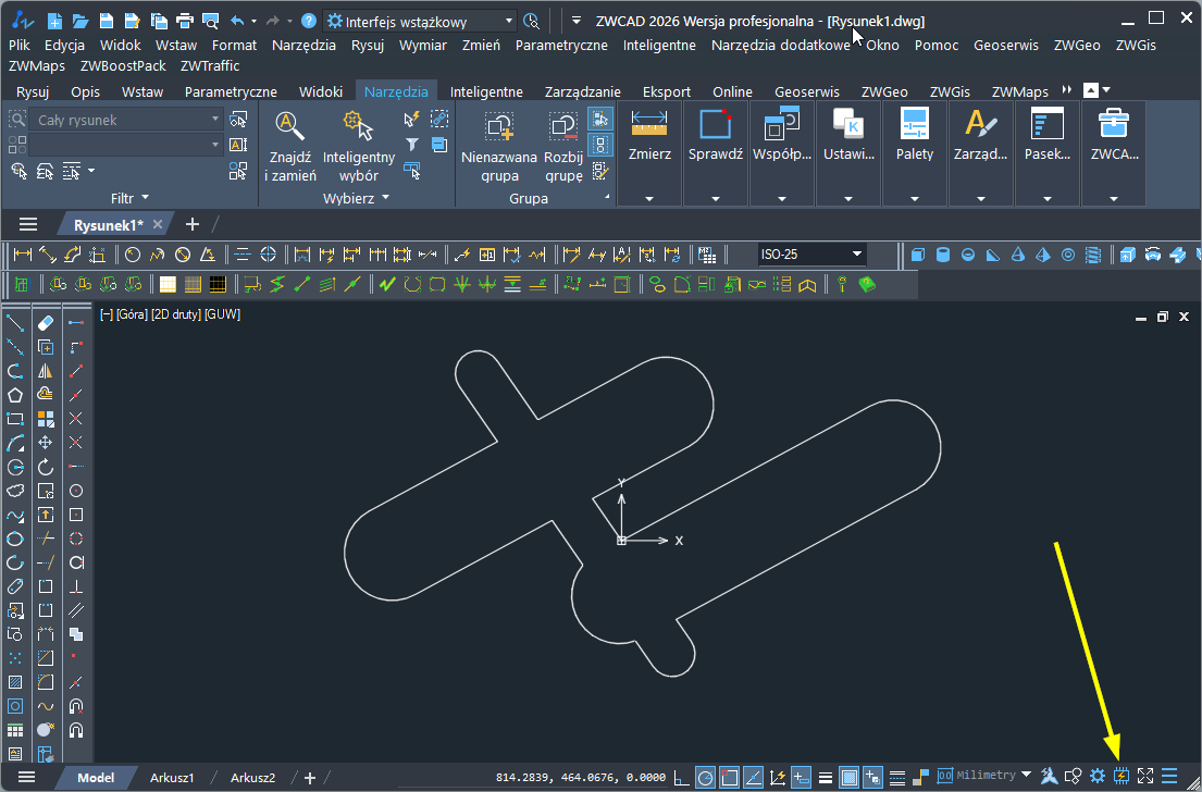 Ustawienia przyspieszenia sprzętowego grafiki ZWCAD