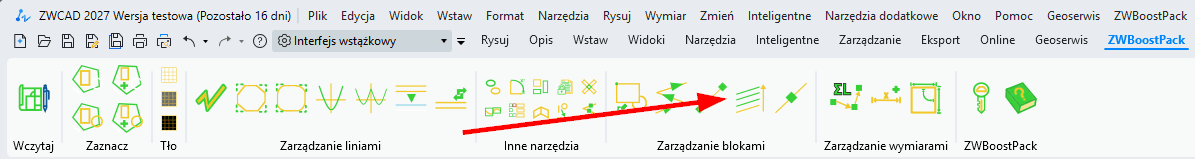 Wstążka z tworzeniem własnego szyku w ZWBoostPacku Wstążka z tworzeniem własnego szyku w ZWBoostPacku