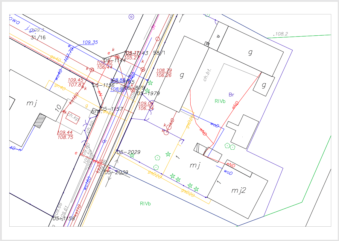 Wydrukowany rysunek PDF