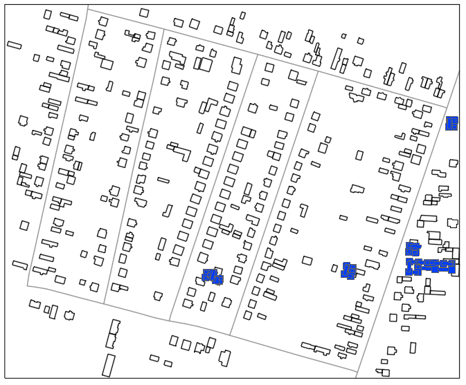 Zaznaczone obiekty SHP w ZWCADzie Zaznaczone obiekty SHP w ZWCADzie