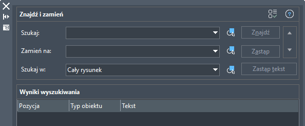 Funkcja Znajdź i zamień w ZWCADzie 2026 Funkcja Znajdź i zamień w ZWCADzie 2026