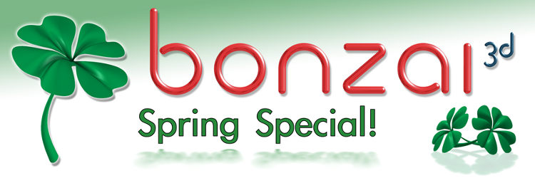 bonzai3d special spring price