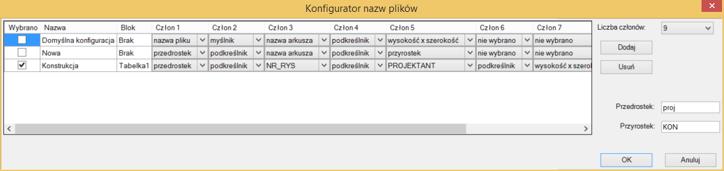 konfigurator nazw plikow bik