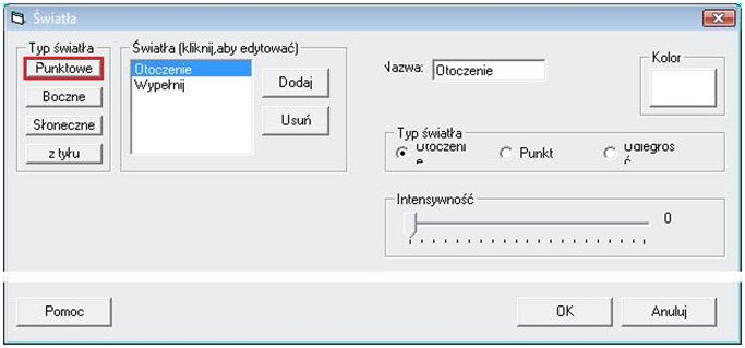 swiatla - punktowe - otoczenie