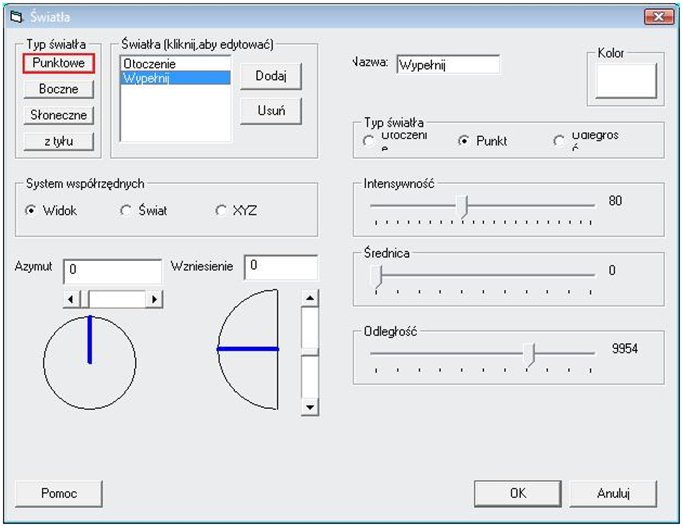 swiatla - punktowe- wypelnij