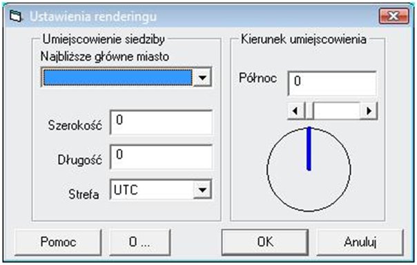 ustawienie renderingu