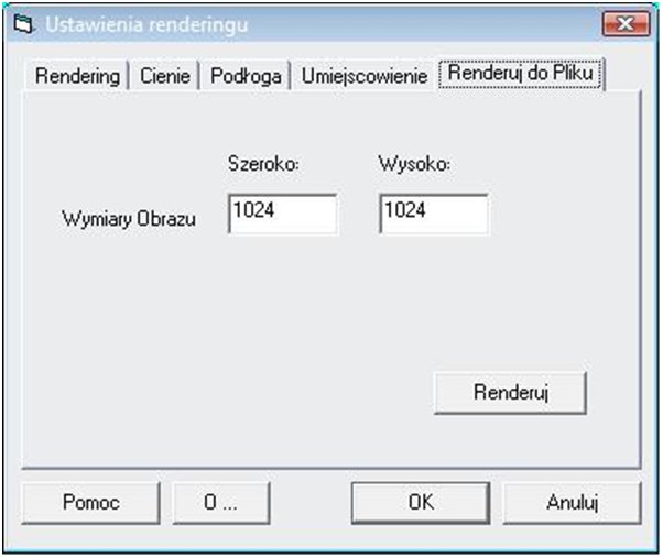 ustawienie rnderingu - renderuj do pliku