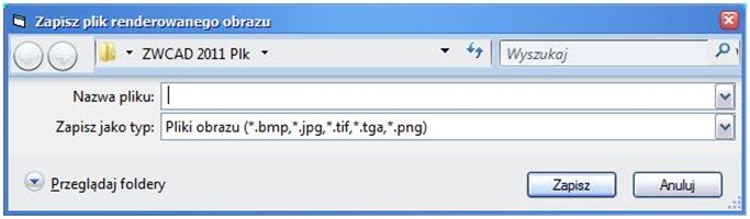 zapisz plik renderowanego obrazu
