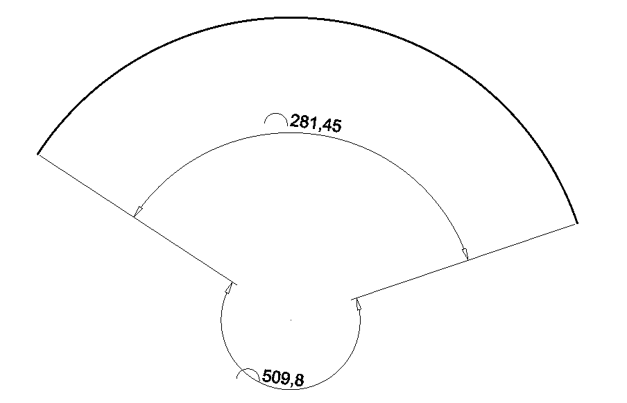 Wymiarowanie długości łuku w programie ZWCAD
