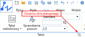 Instrukcja otwarcia nowego okna dialogowego