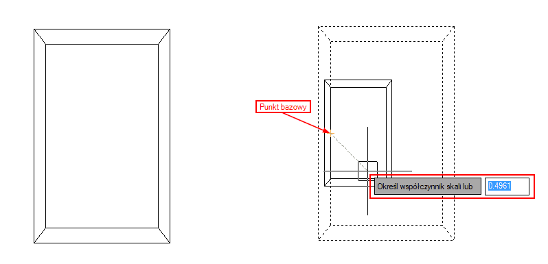 Skalowanie obiektów w ZWCAD