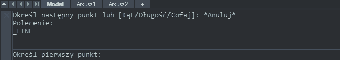 Wiersz polecenia w programie ZWCAD