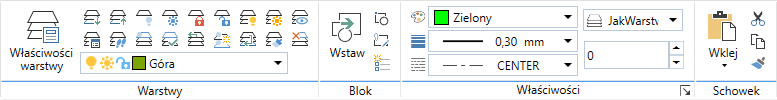 Właściwości warstwy w ZWCAD