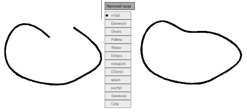 Zamykanie splajnu w programie ZWCAD