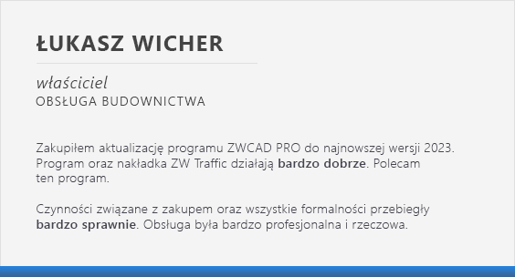 Opinia o zwcad - Obsługa Budownictwa Łukasz Wicher