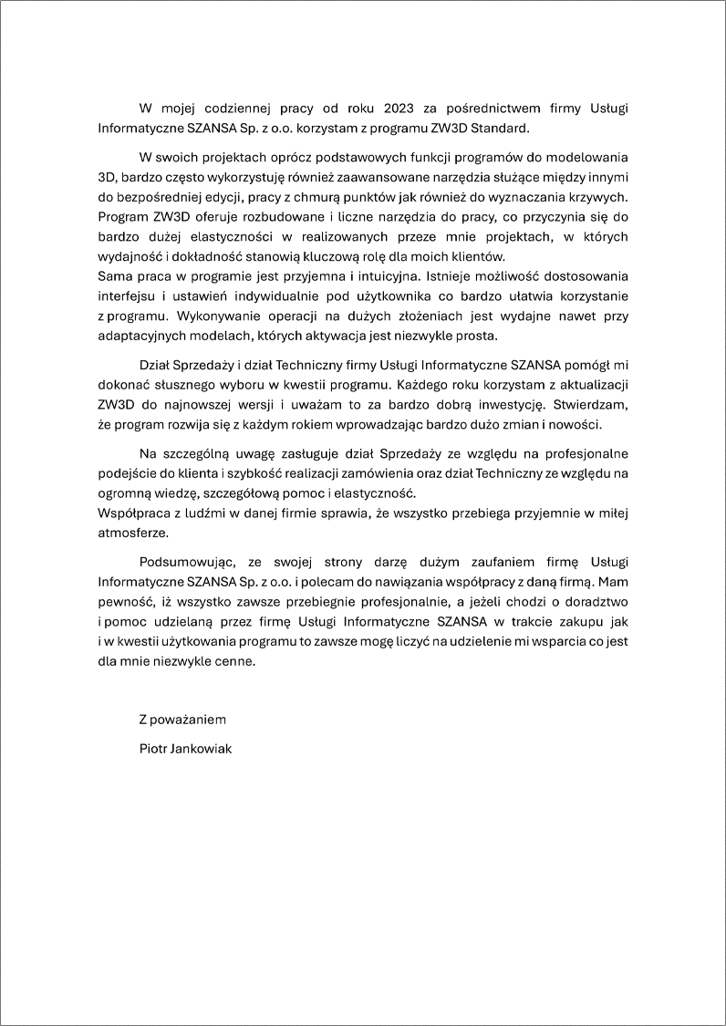 Opinia o zwcad - Jankowiak