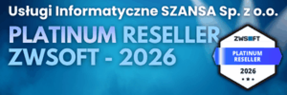 Usługi Informatyczne SZANSA Platinum Resellerem ZWSOFT