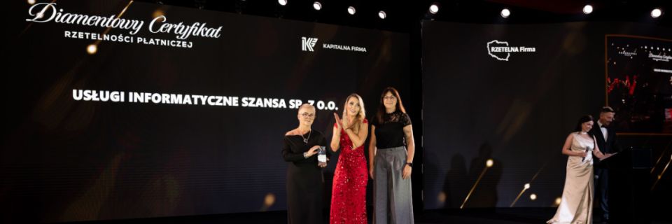 Zostaliśmy nagrodzeni na XV edycji Gali Rzetelnej Firmy 2025