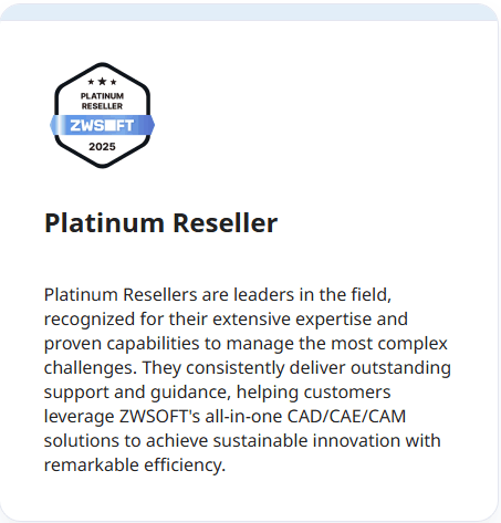 Platinum Reseller od firmy ZWSOFT