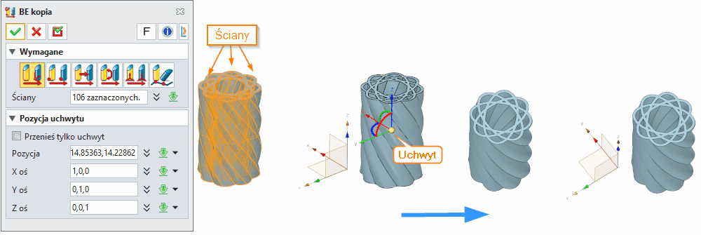 Bezpośrednia edycja Kopia Panel ZW3D