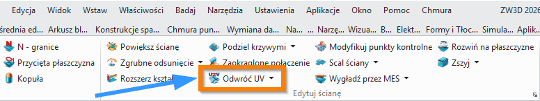 Swobodne formowanie Odwróć UV wstążka